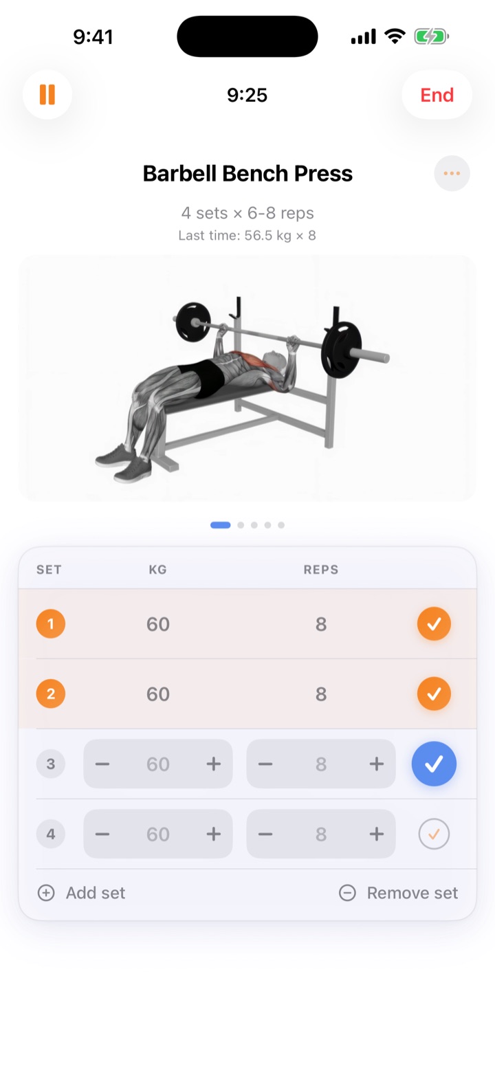 A live strength session in Ciyanu